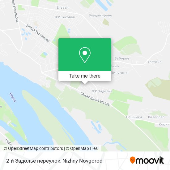 2-й Задолье переулок map