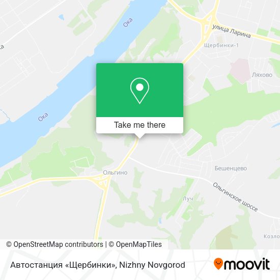 Автостанция «Щербинки» map