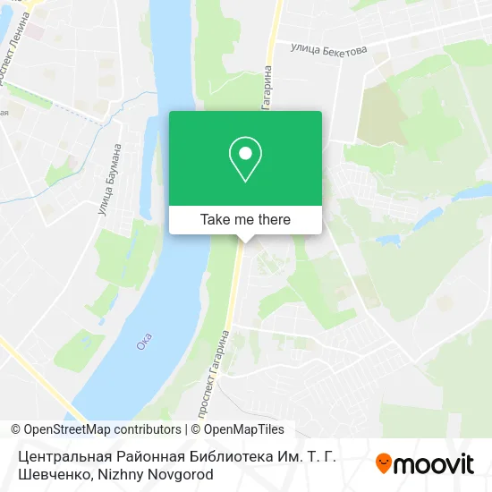 Центральная Районная Библиотека Им. Т. Г. Шевченко map