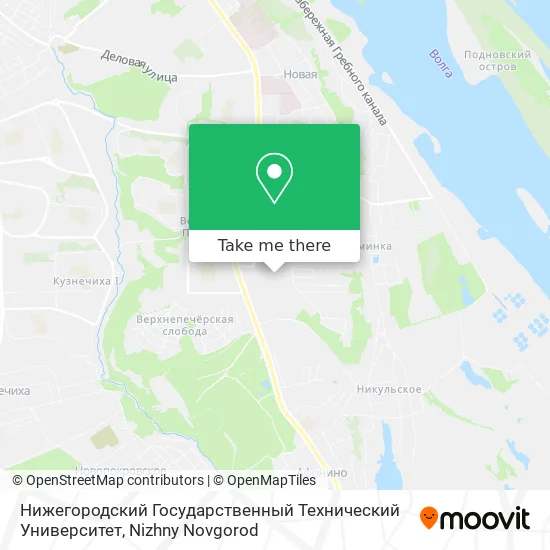 Нижегородский Государственный Технический Университет map