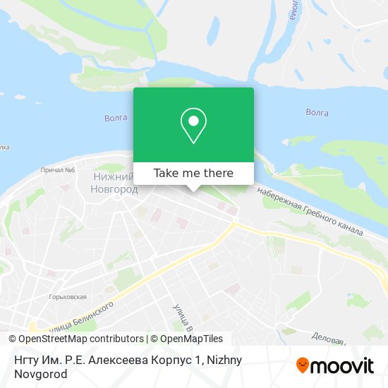 Нгту Им. Р.Е. Алексеева Корпус 1 map