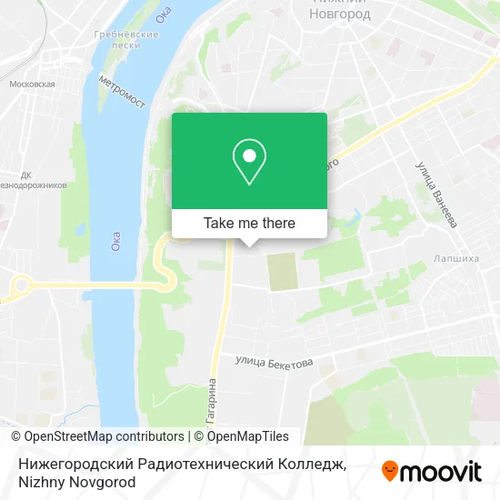 Нижегородский Радиотехнический Колледж map
