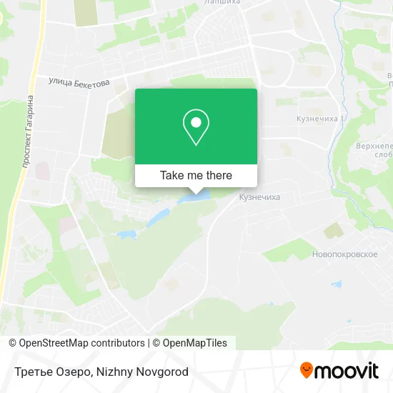 Третье Озеро map