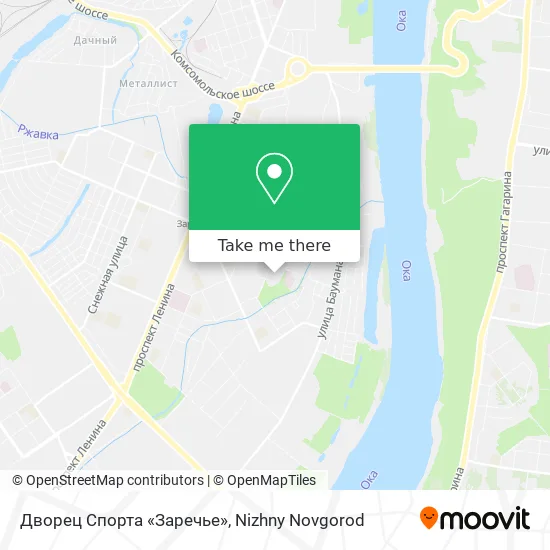 Дворец Спорта «Заречье» map