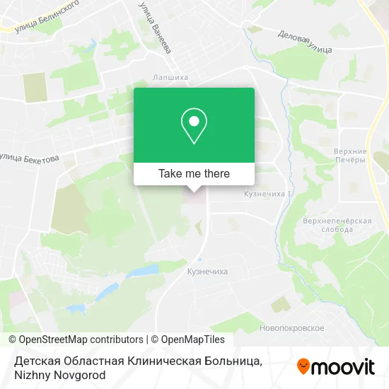 Детская Областная Клиническая Больница map