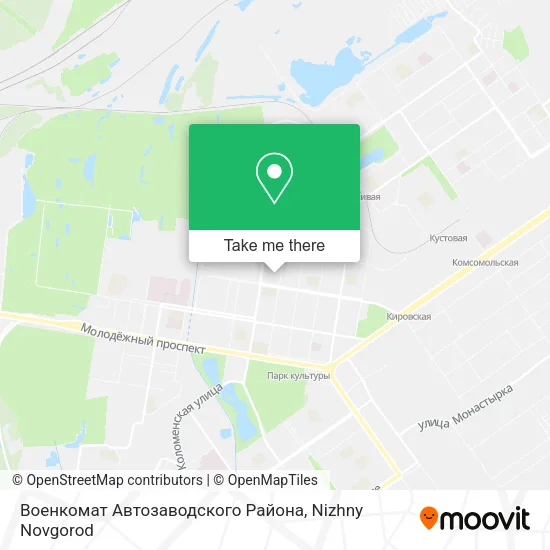 Военкомат Автозаводского Района map