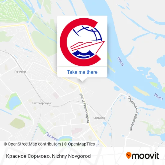 Красное Сормово map
