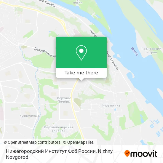 Нижегородский Институт Фсб России map