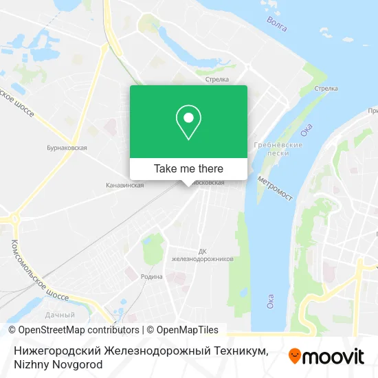 Нижегородский Железнодорожный Техникум map