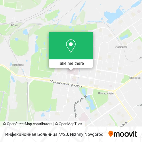 Инфекционная Больница №23 map
