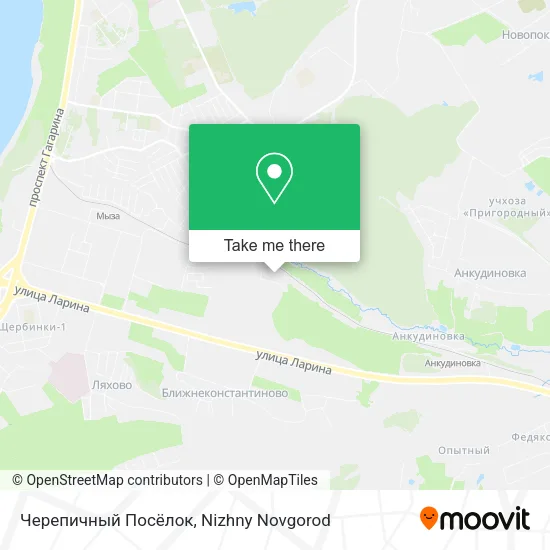 Черепичный Посёлок map