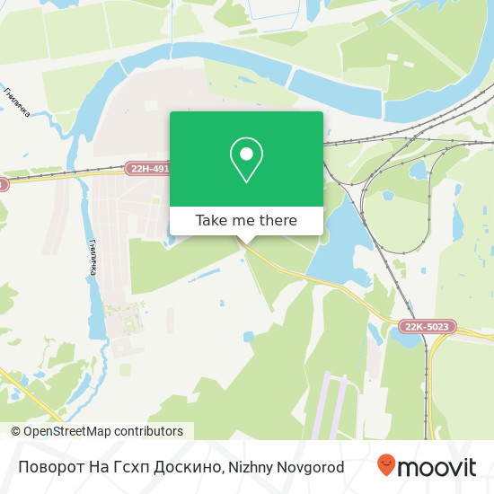 Поворот На Гсхп Доскино map