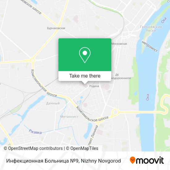 Инфекционная Больница №9 map