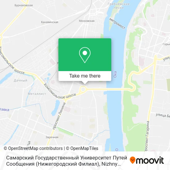Самарский Государственный Университет Путей Сообщения (Нижегородский Филиал) map