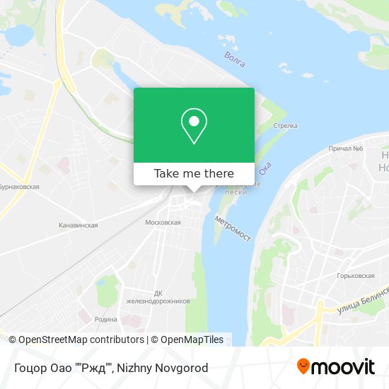 Гоцор Оао ""Ржд"" map