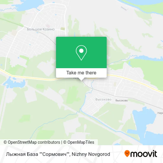 Лыжная База ""Сормович"" map