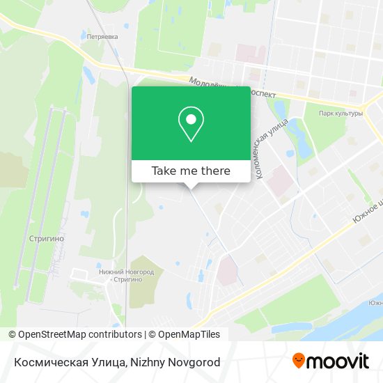 Космическая Улица map
