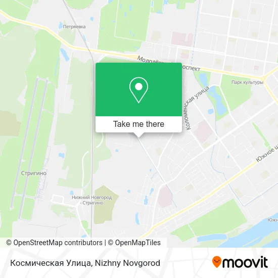 Космическая Улица map