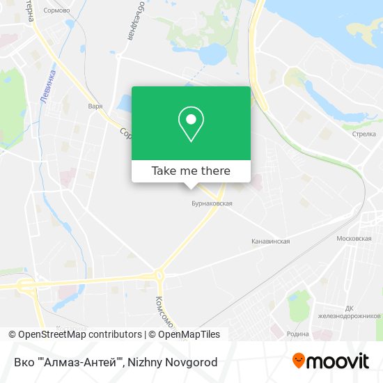 Вко ""Алмаз-Антей"" map