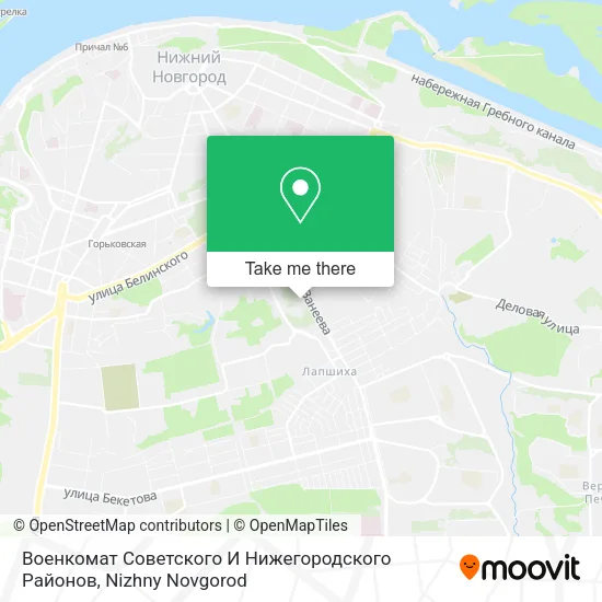 Военкомат Советского И Нижегородского Районов map