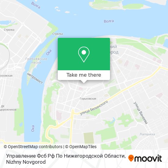 Управление Фсб Рф По Нижегородской Области map