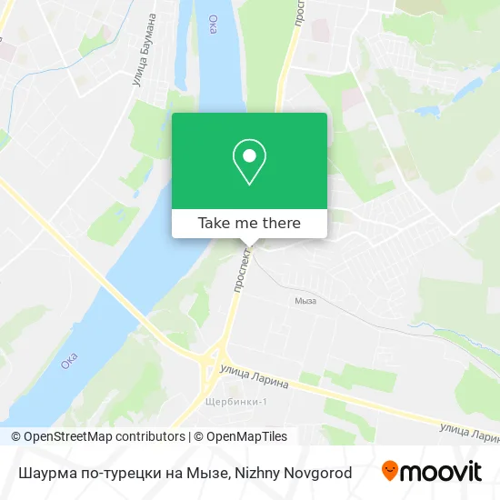 Шаурма по-турецки на Мызе map