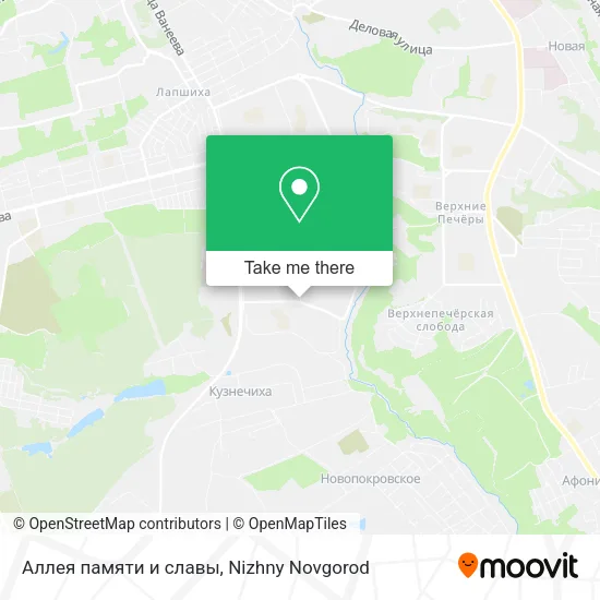 Аллея памяти и славы map