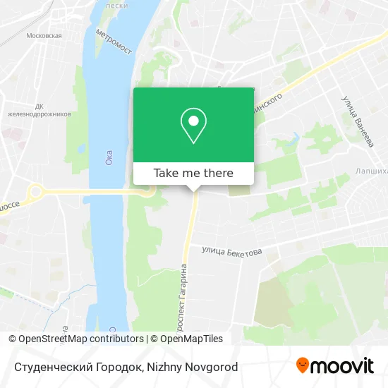 Студенческий Городок map