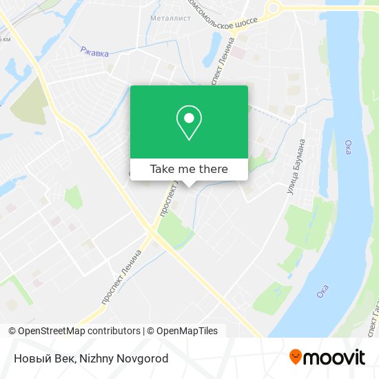 Новый Век map