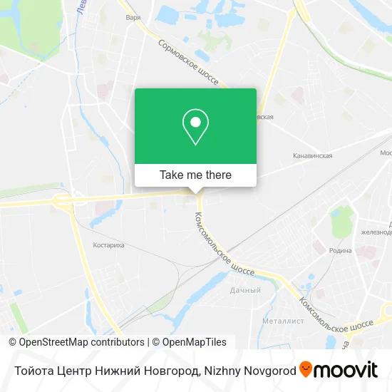 Тойота Центр Нижний Новгород map