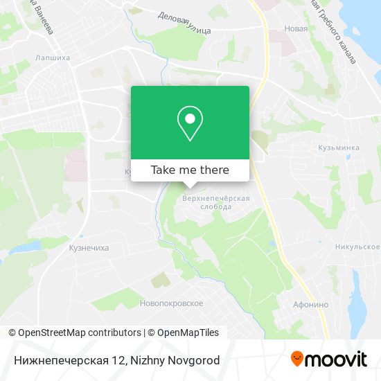 Нижнепечерская 12 map