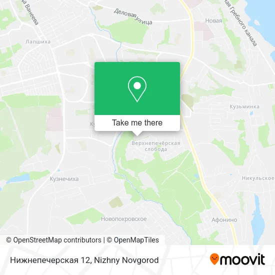 Нижнепечерская 12 map