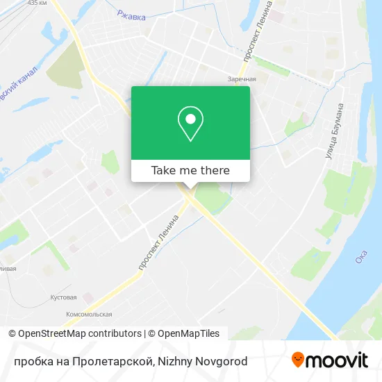 пробка на Пролетарской map