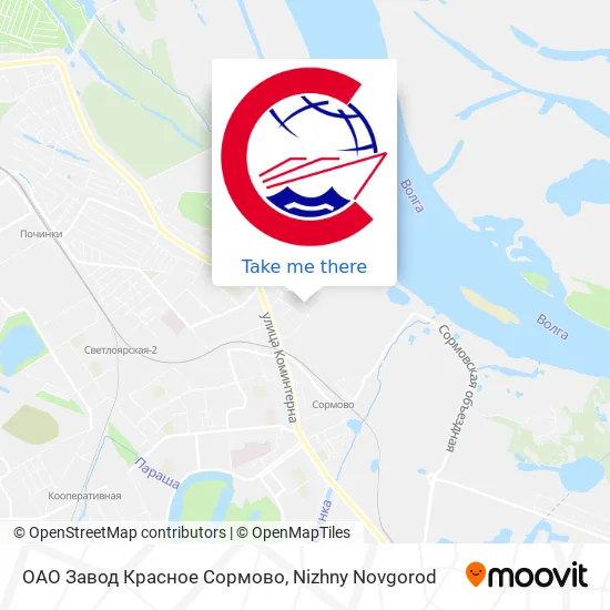 ОАО  Завод Красное Сормово map