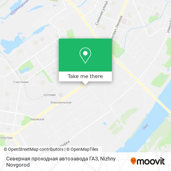 Северная проходная автозавода ГАЗ map