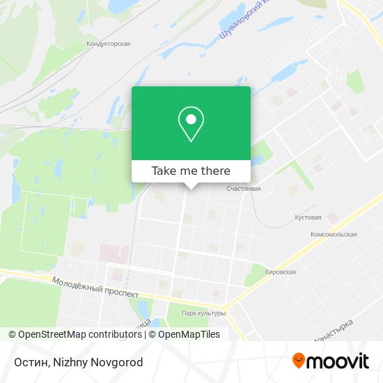 Остин map