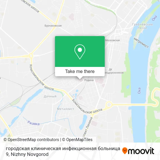 городская клиническая инфекционная больница 9 map