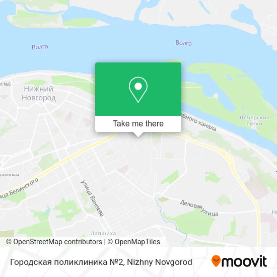 Городская поликлиника №2 map