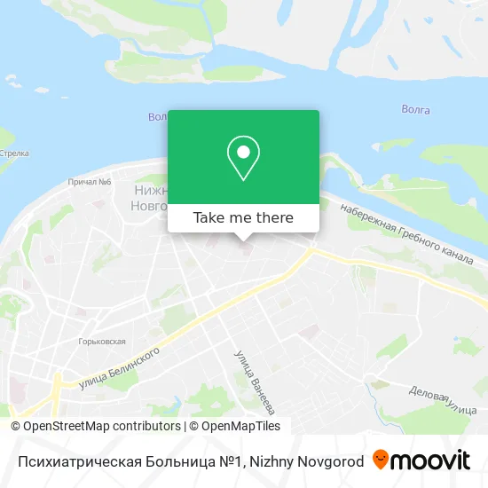 Психиатрическая Больница №1 map
