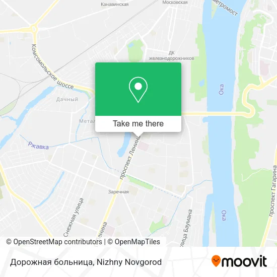 Дорожная больница map