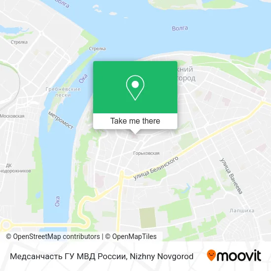 Медсанчасть ГУ МВД России map
