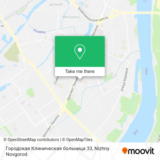 Городская Клиническая больница 33 map