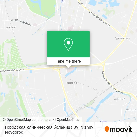 Городская клиническая больница 39 map