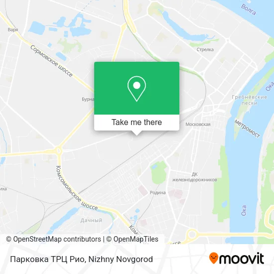 Парковка ТРЦ  Рио map