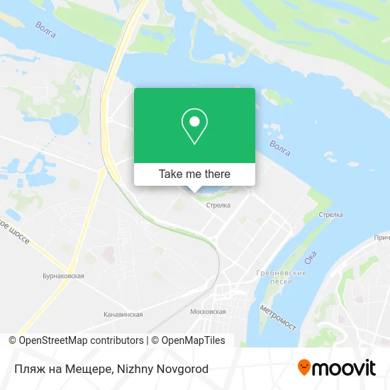 Пляж на Мещере map