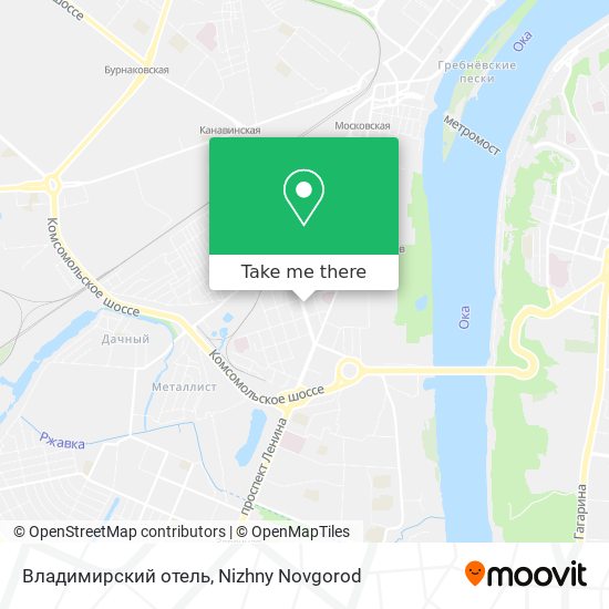 Владимирский отель map