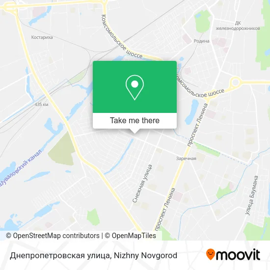 Днепропетровская улица map