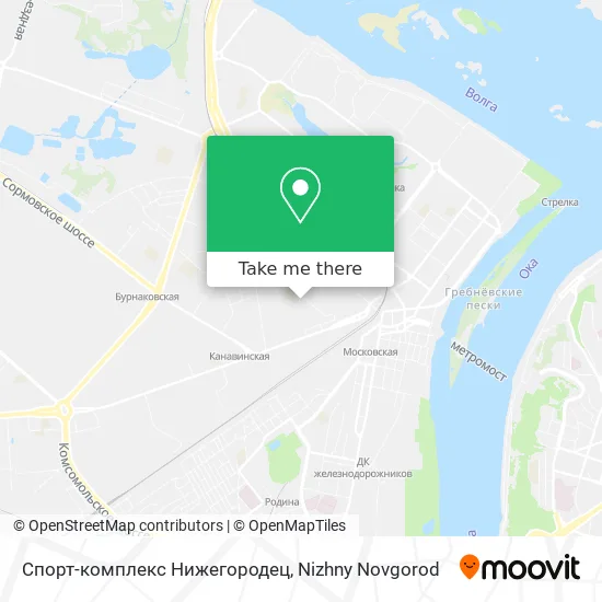 Спорт-комплекс Нижегородец map