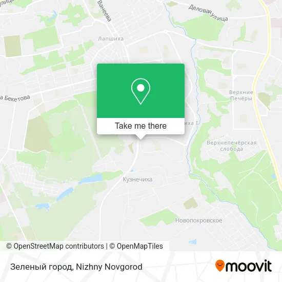 Зеленый город map