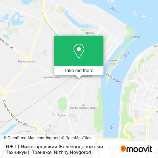 НЖТ ( Нижегородский Железнодорожный Техникум). Тренаже map